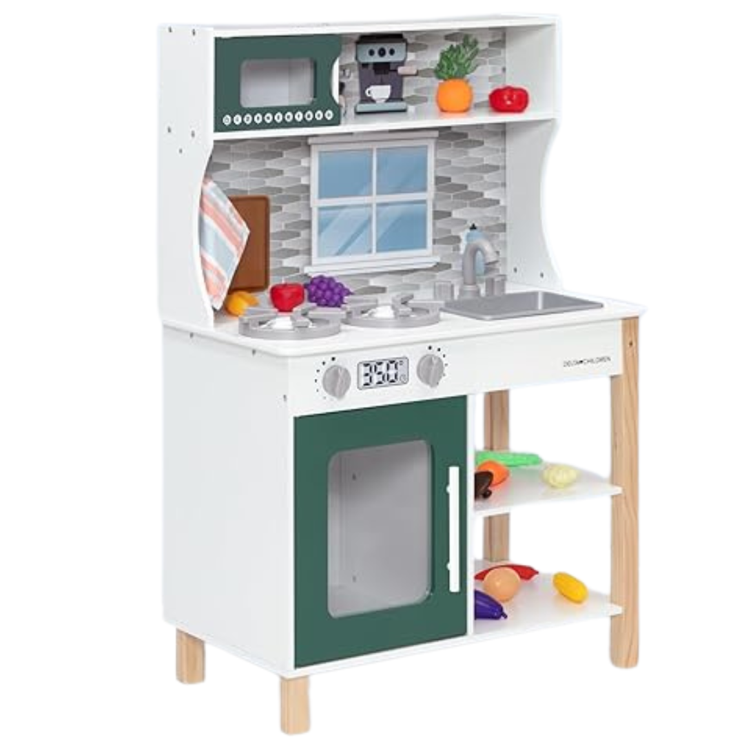 Delta Children Tiny Chef Play Kitchen Set With 15 Pieces Play Food