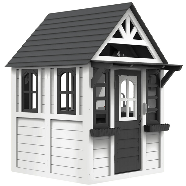 Coclub Wooden Outdoor Playhouse For Kids Ages 4-8