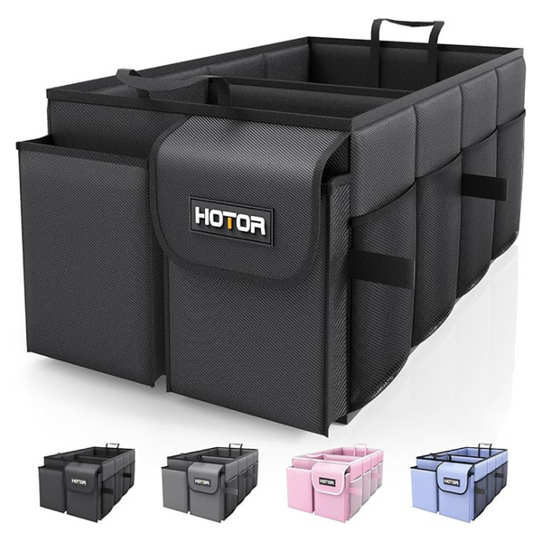 HOTOR Foldable Car Trunk Organizer With 2 Compartments
