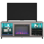 Ameriwood Home Lumina Deluxe Fireplace TV Stand For TVs Up To 70"