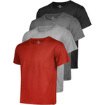 4 Pack Men's Moisture Wicking Workout Shirts