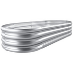 Land Guard 4' x 2' Galvanized Raised Garden Bed Planter Box Kit