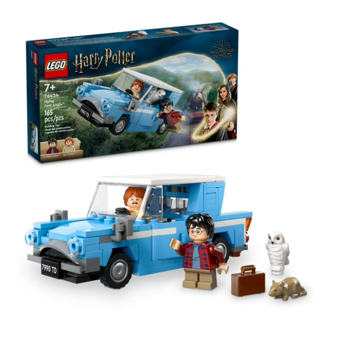 165-Piece LEGO Harry Potter: Chamber of Secrets Flying Ford Anglia Kit (76424)