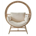 Better Homes & Gardens Bellamy Round Wicker Outdoor Egg Chair (Beige)