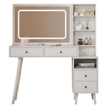 RoyalCraft 48" Fluted Makeup Vanity Desk