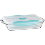 3-Qt Anchor Hocking Glass Bake Dish with TrueLock Lid
