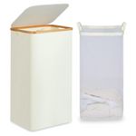 Efluky 100L Tall Laundry Basket with Lid & Removable Bag