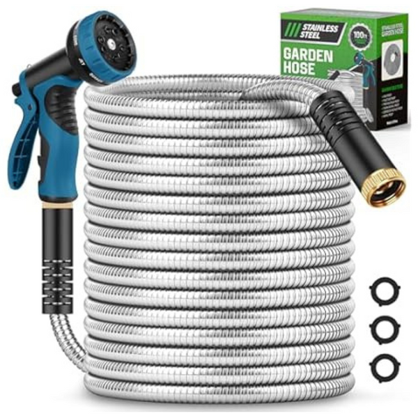 Advinski 100ft 550 PSI Garden Water Metal Hose