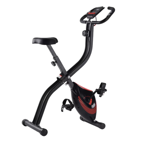 Naipo Folding Stationary Exercise Bike With LCD Monitor