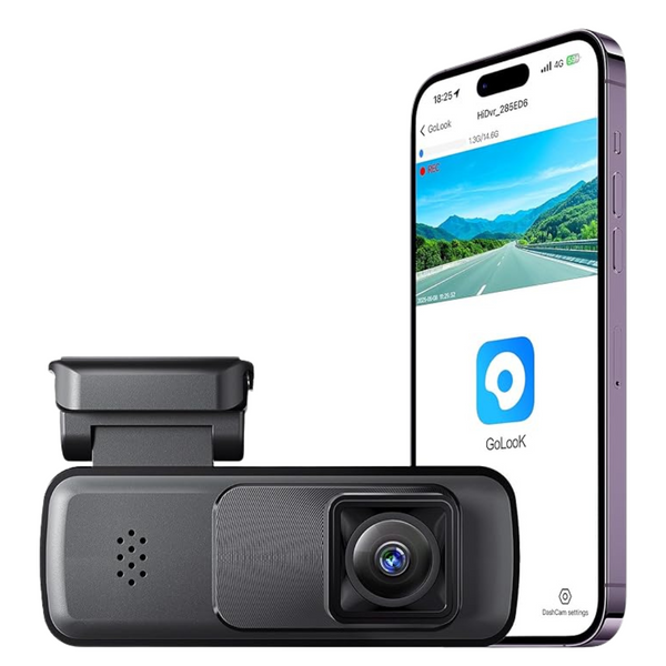 Seventour 2K Mini Dash Cam With WiFi, App Control & 32GB Card
