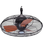 Tornado 20" Outdoor Downrod Ceiling Fan With Remote