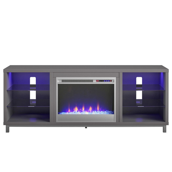 Ameriwood Home Lumina Fireplace TV Stand Up To 70" (Gray)