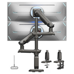 ANUO Dual Monitor Arm For 13-49" Ultrawide Screens Up To 40 Lbs