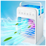 Air Cooler Humidifier With 4 Speeds, 7 Colors Light, 600ML Water Tank