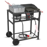 Outdoor Propane Deep Fryer & Griddle Combo