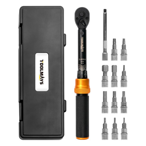 13-Piece Toolmays 1/4 Torque Multi-Tool Wrench Set With Allen Socket