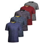 5-Pack Spxtreme Men's Dry-Fit Activewear Crewneck T-Shirts