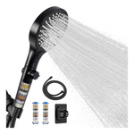 130mm Large Panel-3 Filtered Shower Head With Handheld High Pressure