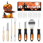 23-Pieces Halloween Heavy Duty Pumpkin Carving Kit