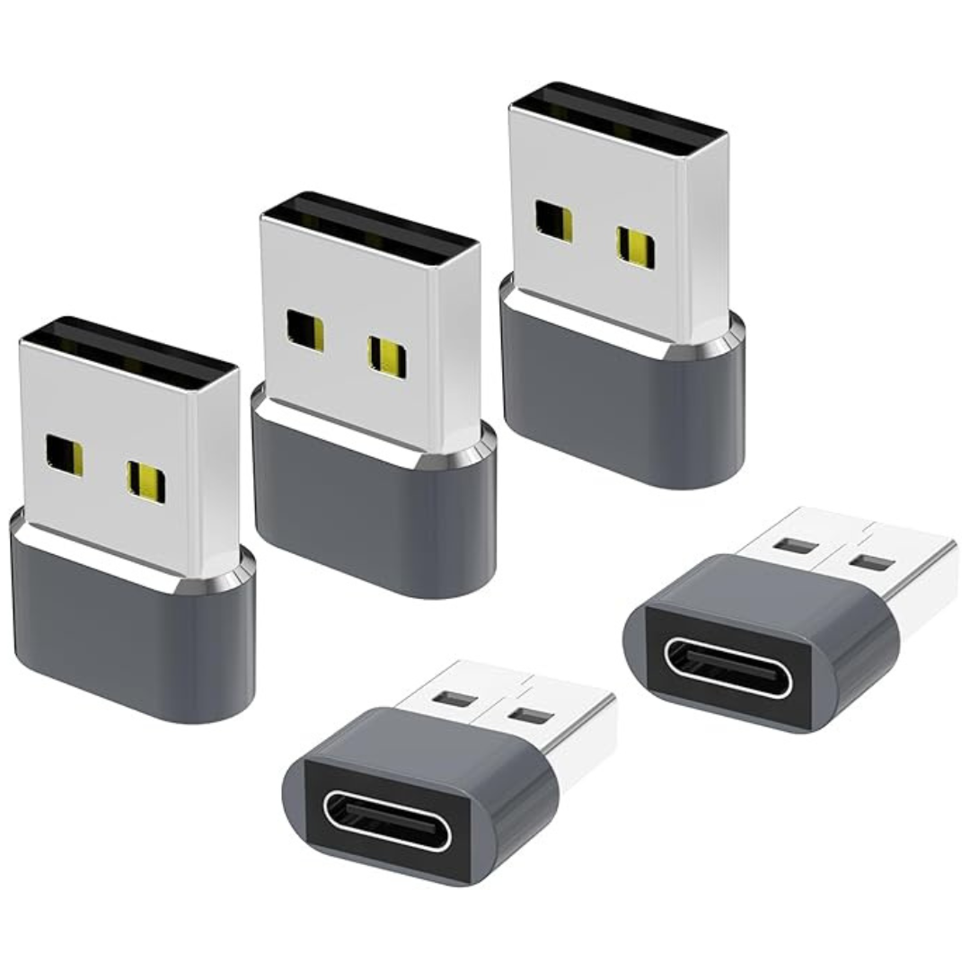 5-Pack USB to USB-C Adapter for iPhone 16/15/14