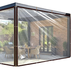 4'x6' Tarps Heavy Duty Small Clear Vinyl Patio Enclosure