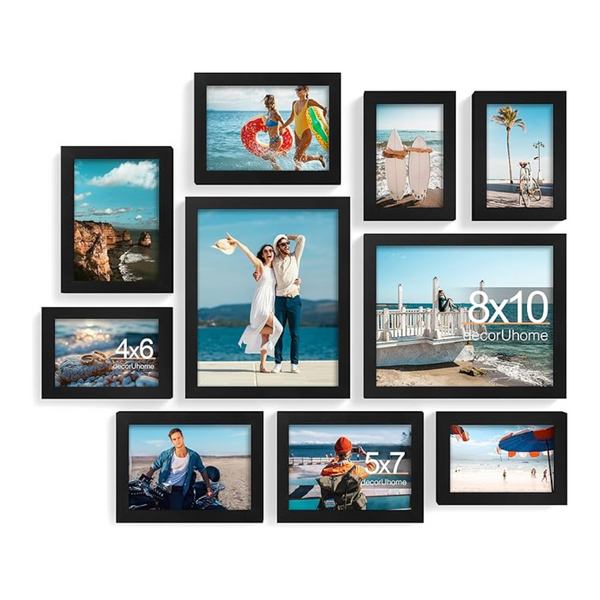 10-Pack Collage Wall Decor Picture Frame Set