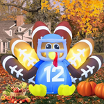 8Ft Blow up Turkey Inflatable with Built-in Led Lights