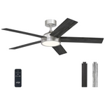 54" Dimmable Modern Ceiling Fan with Light and Remote