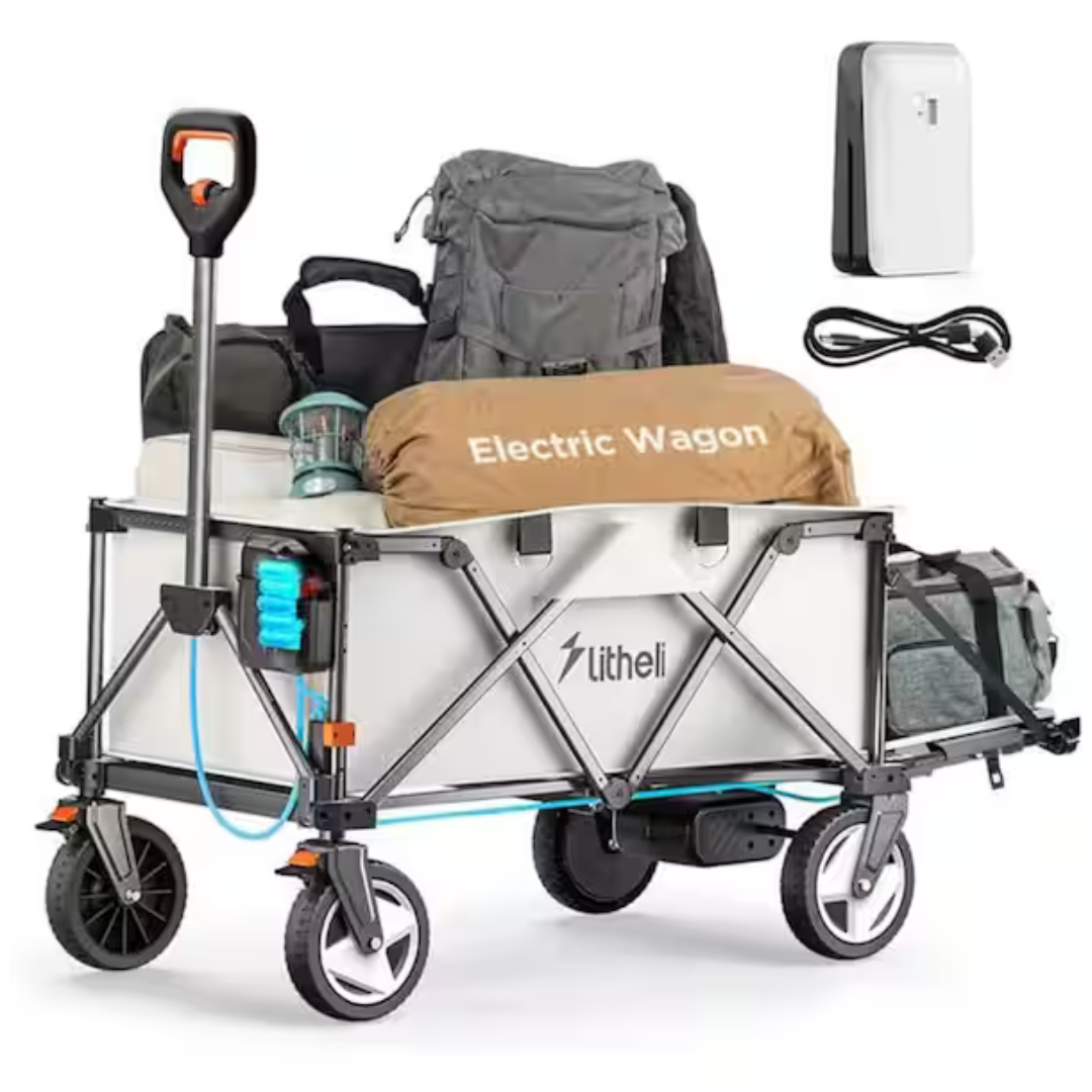 Litheli Electric Utility Wagon with 8" All-Terrain Wheel