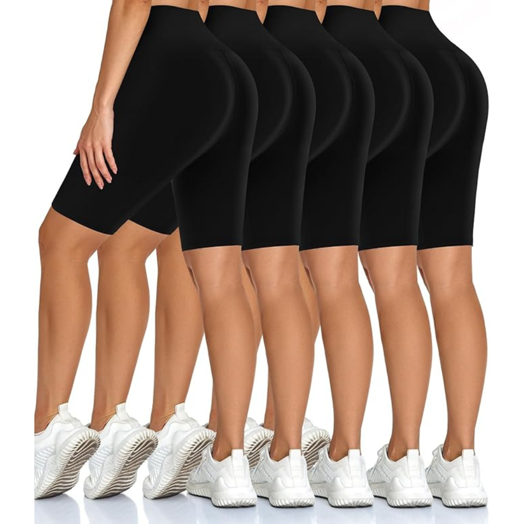 Diu Life 5-Pack Women's High Waist Biker Shorts
