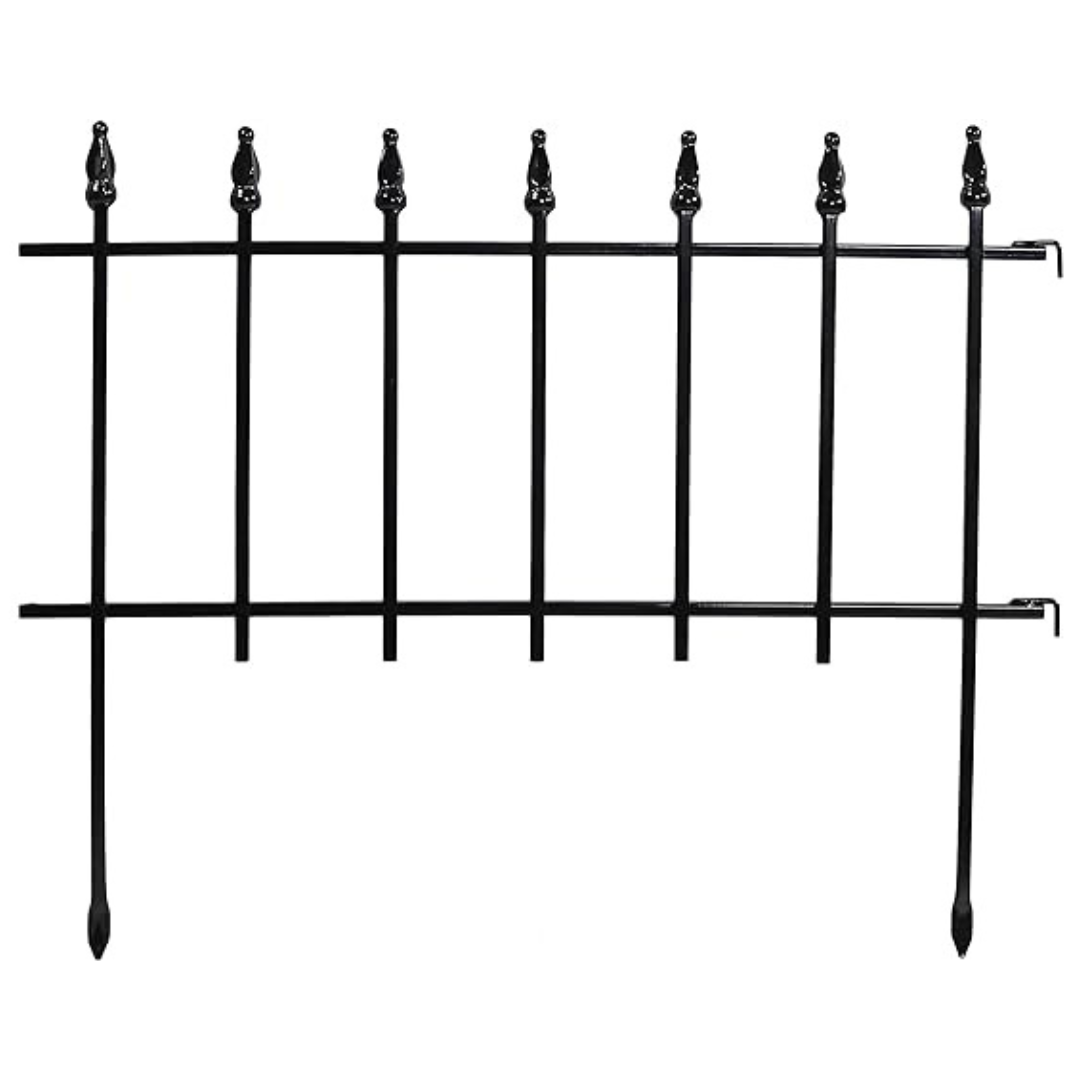 Sunnydaze 5-Panel 9ft x 18" Garden Fence Border