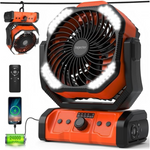 3-in-1 Battery Rechargeable 24000mAh Portable Fan
