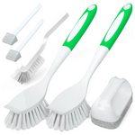 6-Piece Holikme Kitchen Cleaning Brush Set (Green)