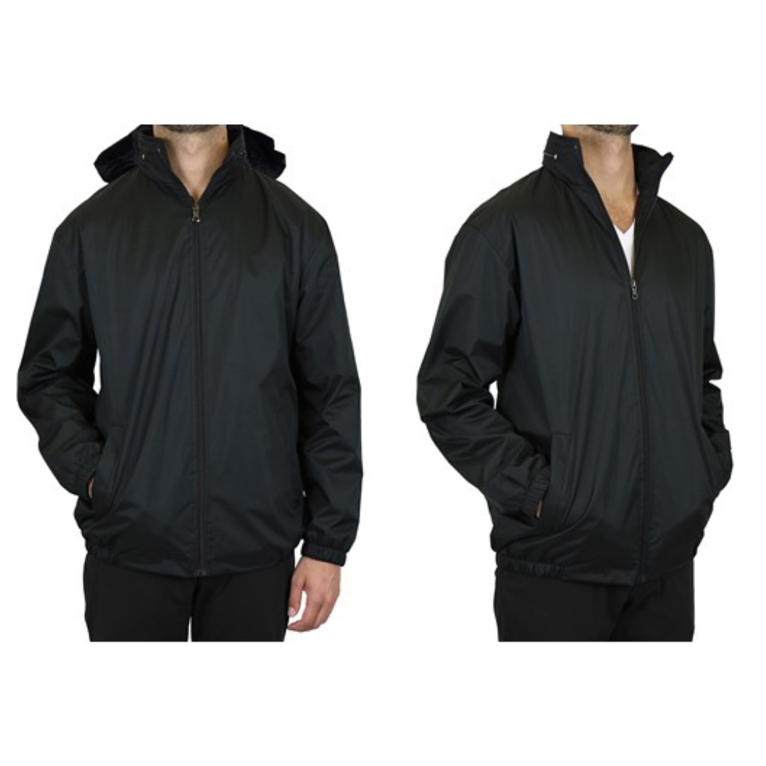 Spire By Galaxy Men's Hooded Windbreaker Jacket