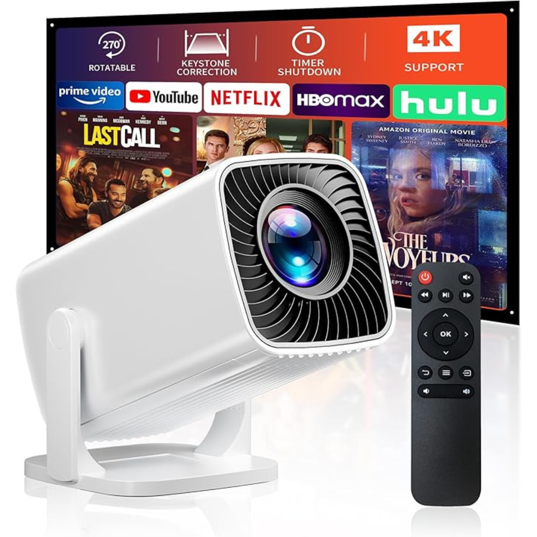 Portable 4K Support 1080P Full HD Mini Movie Projector