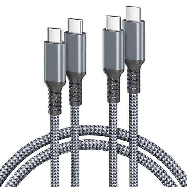 2-Pack 10ft Basesailor 100W USB-C to Type-C Cable