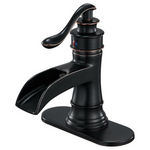 BWE Waterfall Bathroom Single-Handle One Hole Sink Faucet