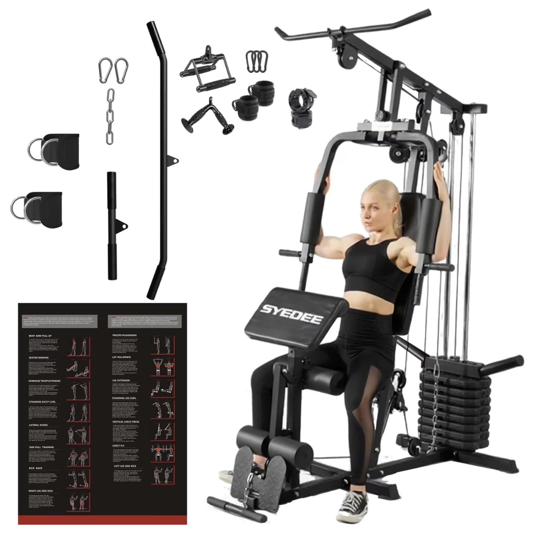 Syedee 105LBS Weight All-In-One Home Gym Station