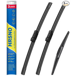 26"+17" Windshield Wipers With 14" Rear Wiper Blade Set