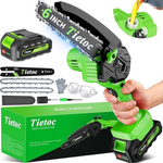 6" Tietoc Electric Cordless Mini Chainsaw with Battery & Charger
