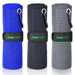 3-Piece Jiskan Pro Golf Towel Microfiber Golf Towel (16" X 16")
