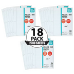 18 Packs Of Pen+Gear College Rule Filler Paper (150 Sheets Each)