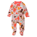 HonestBaby 100% Organic Cotton, Sleep & Play Footed One-Piece Pajama Sleeper