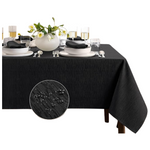 Elrene Home Fashions Continental Solid Texture Water, Stain & Wrinkle Resistant Tablecloth (60″X84″)