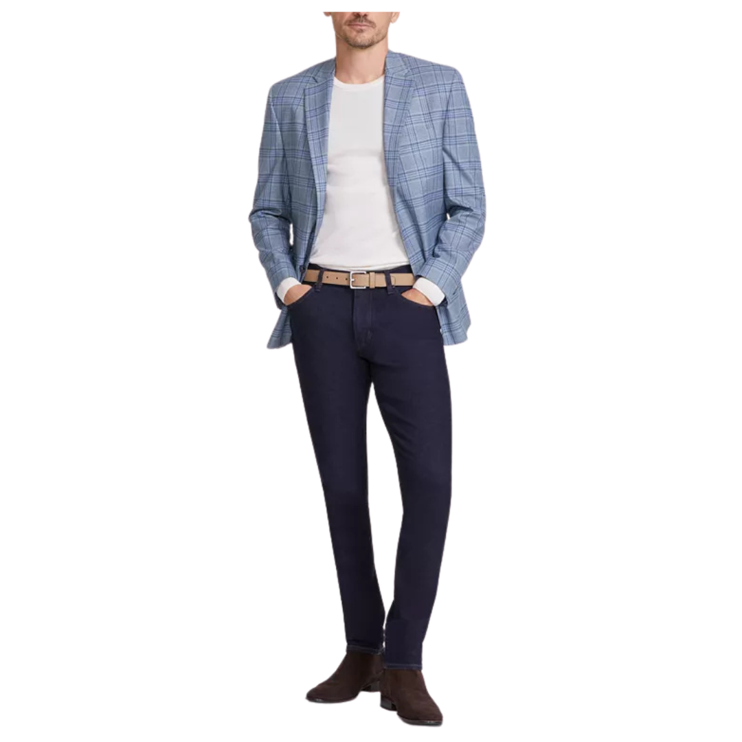 Michael Kors Men's Classic-Fit Seafoam Plaid Sport Coat