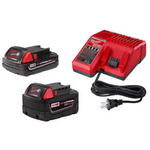 Milwaukee M18 18-Volt Starter Kit W/ 5.0Ah & 2.0 Ah Batteries & Charger