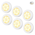 6-Pack Amir 3.15" Motion Sensor Stick On LED Lights