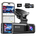 Redtiger F7NP 4K Front & 1080P Rear Dash Cam With Wi-Fi GPS & 3.16" Screen