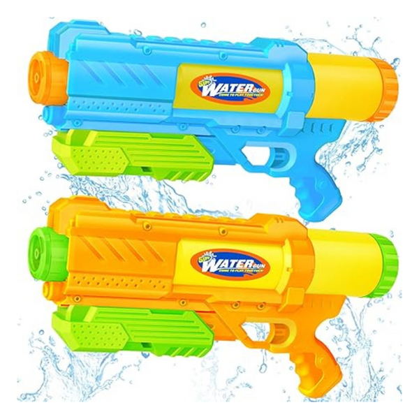 2-Pack 1200cc Water Soaker Squirt Blasters W/Impressive Range