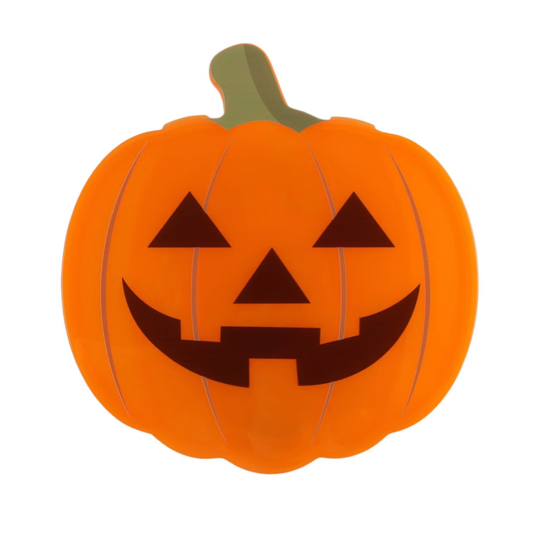 Cook With Color Figural Pumpkin Halloween Snackle Box